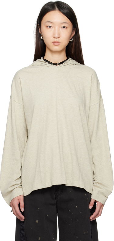 Mikina Fear of God Fear of God ESSENTIALS Long Sleeve Hoodie Béžová | 125SP257042FW, 0