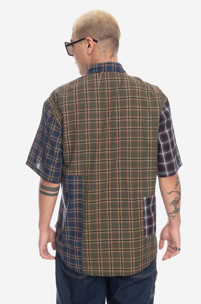 Košeľa TAIKAN Patchwork Shirt Hnedá | TW0001.OLVPLD, 1