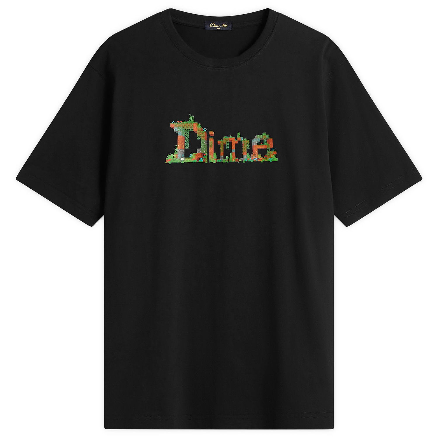 Tričko Dime T-Shirt with Overgrown Pixel Art Lettering Čierna | DIMEHO2559BLK, 1