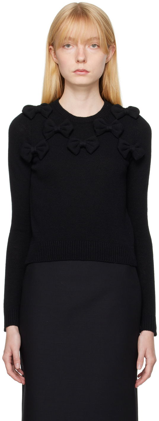 Sveter Valentino Bows Sweater Čierna | 3B0KC51L8B4, 0