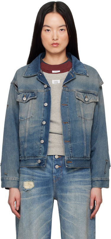 Bunda Maison Margiela MM6 Maison Margiela Faded Denim Jacket Modrá | S52AM0319 M30017, 0