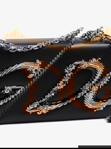 Taška cez rameno Dolce & Gabbana Dolce & Gabbana Devotion Shoulder Bag Čierna | BB6498AZ80180999, 4