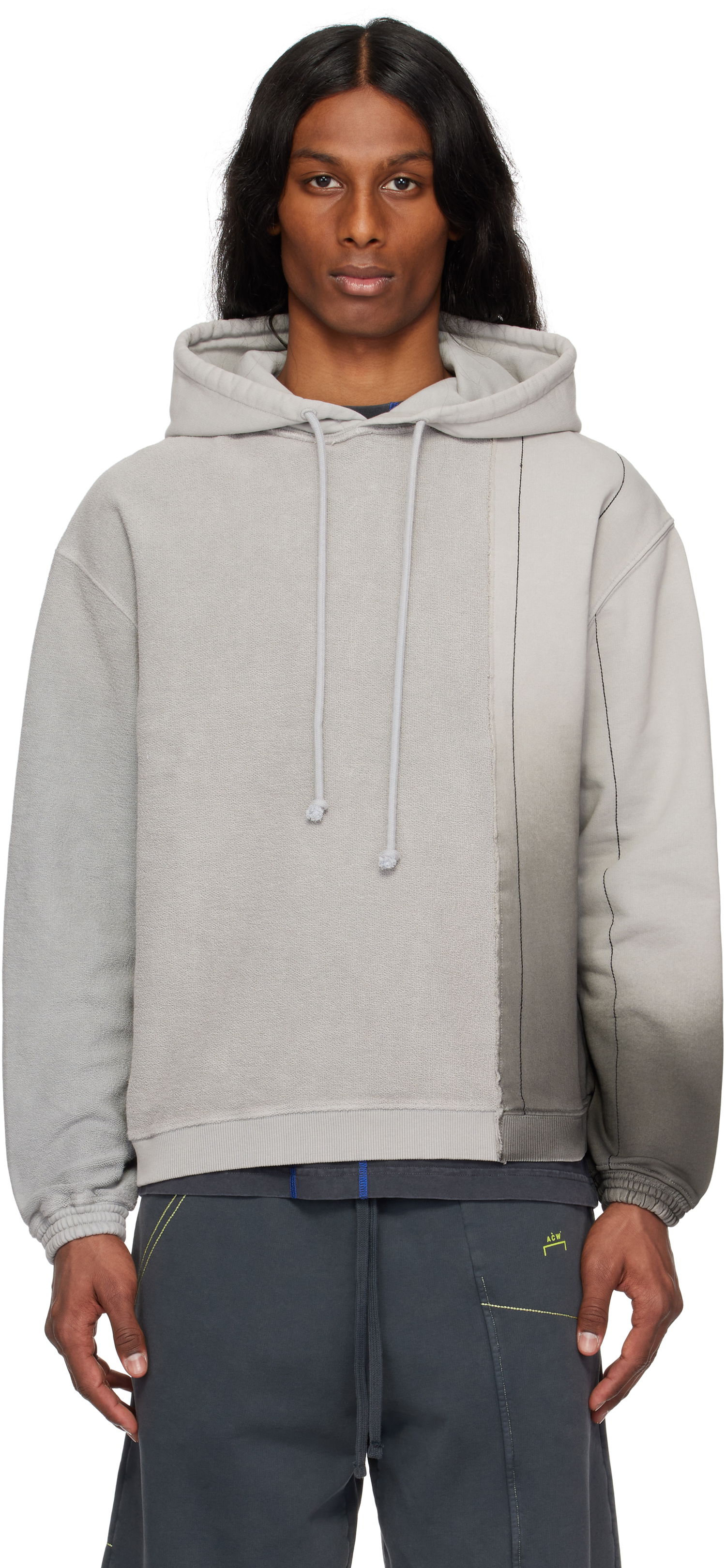 Mikina A-COLD-WALL* A-COLD-WALL* Dial Panel Hoodie Šedá | ACWMW214, 0