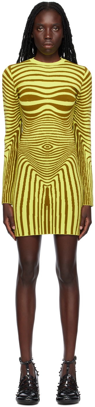 Šaty Jean Paul Gaultier Jean Paul Gaultier 'The Body Morphing' Minidress Žltá | 23/12-F-RO058-M046-4144, 0