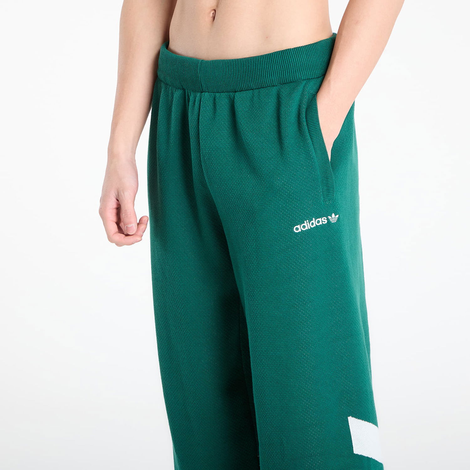 Tepláky adidas Originals Santiago Wide Leg Track Pants Zelené | KE4609, 1