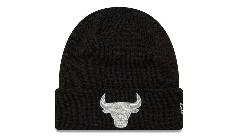 Kulicha New Era Knit NBA Metallic Beanie Chicago Bulls Čierna | 60691272