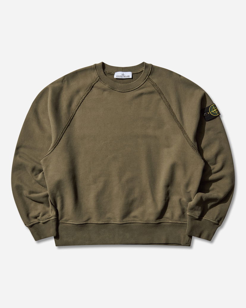 Mikina Stone Island Garment Dyed Oversized Fit Crewneck Sweatshirt Zelené | K2S15-6100022-S0A20 V0054