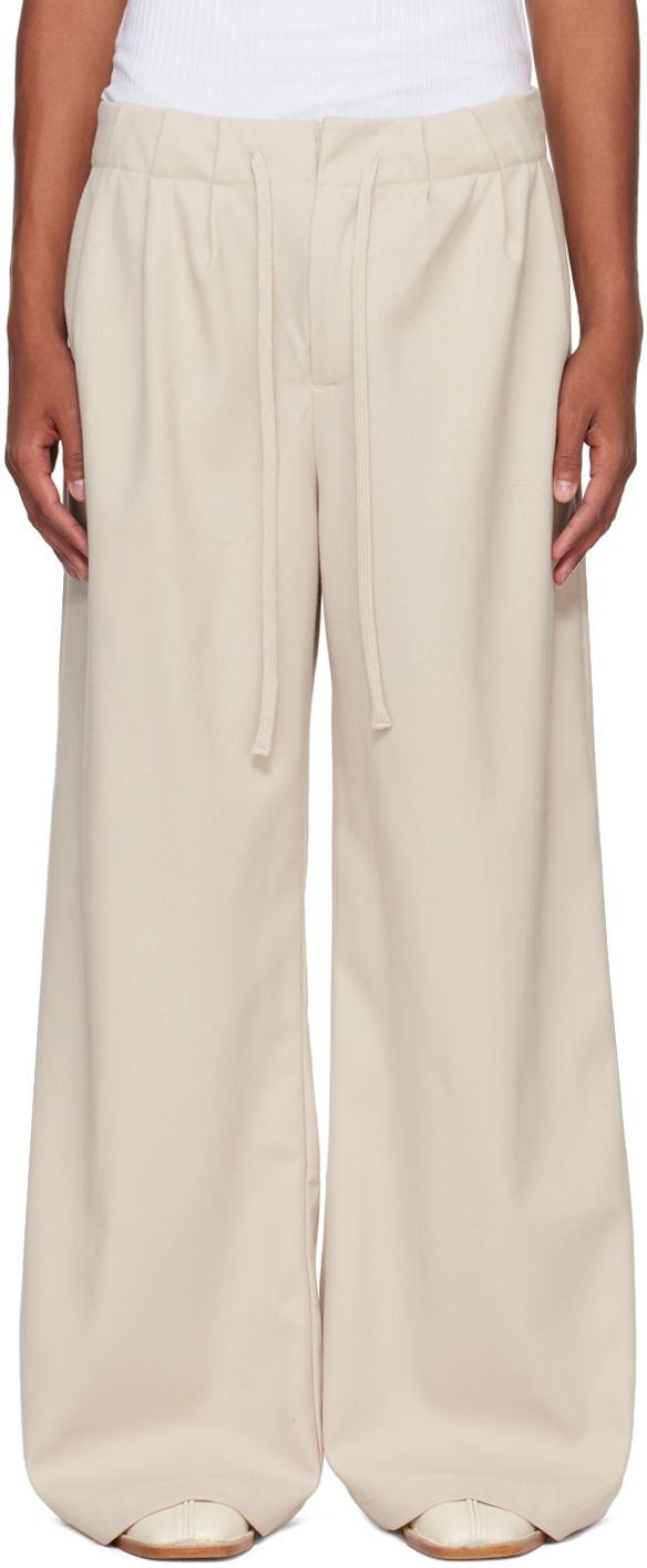 Nohavice Entire Studios Cinch Trousers Béžová | ES2546FO, 0
