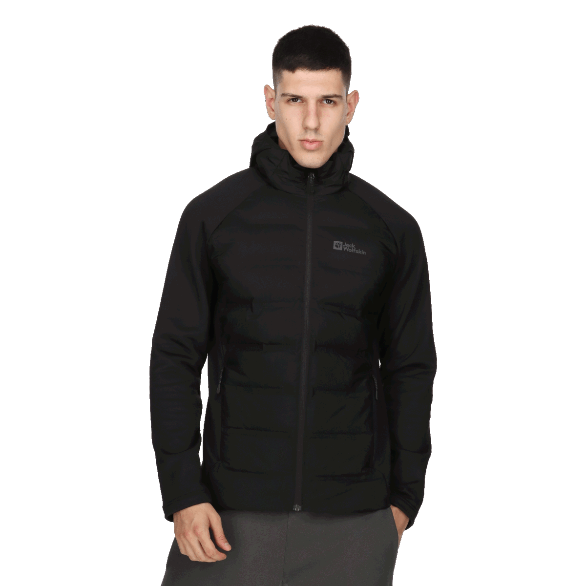 Prešívaná bunda Jack Wolfskin TASMAN Down Hybrid Jacket Čierna | 1711411-6000, 0