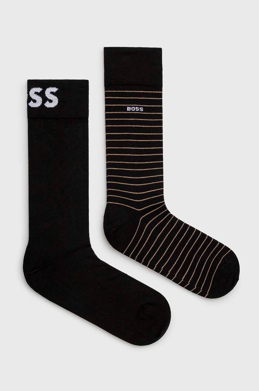 Ponožky BOSS Socks 2-pack Čierna | 50467722, 0