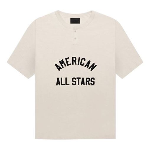 Tričko Fear of God Fear of God All Star Henley T-Shirt Béžová | FG50-017OCJ-101, 0
