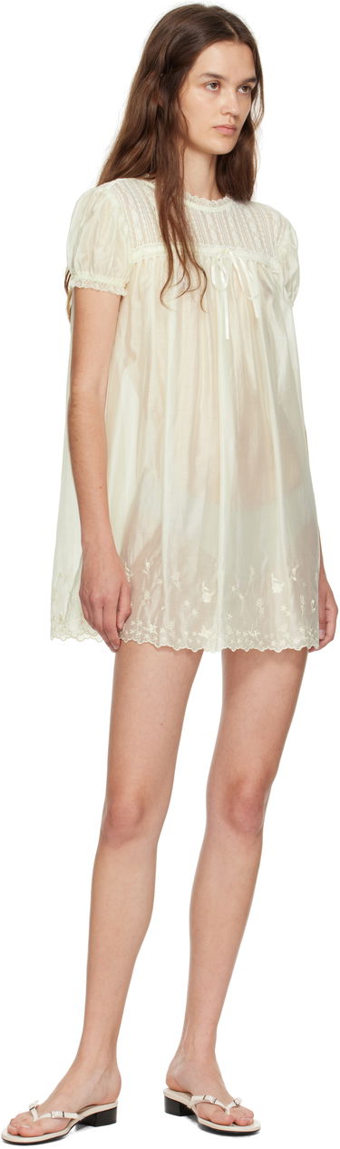 Šaty GUIZIO Guizio Aviva Lace Mini Dress Žltá | P25403W154, 3
