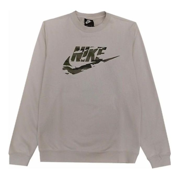 Sveter Nike Camo Logo Sweatshirt Béžová | CU4526-070