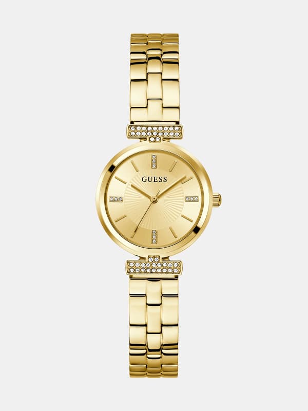 Hodinky GUESS Crystal Analogue Watch Metalická | GW0762FLSWC, 0