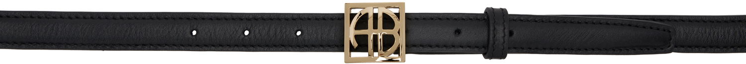 Opasok Anine Bing Leather Belt With Metal Buckle Čierna | A-12-10461-000, 0