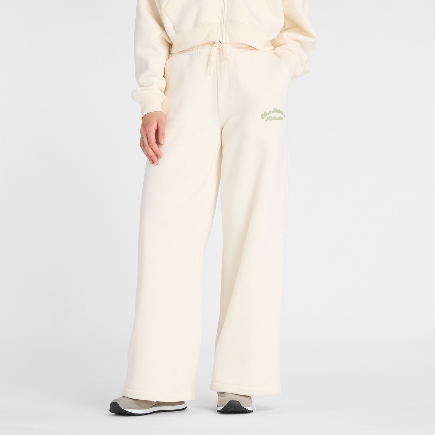 Tepláky New Balance Women's Athletics Wide Leg Pants Biela | NBWP53902PEF, 0