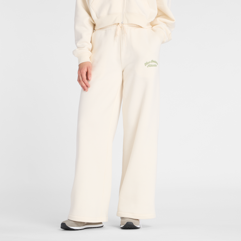 Tepláky New Balance Women's Athletics Wide Leg Pants Biela | NBWP53902PEF