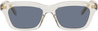Sigma Transparent Rectangular Slim Sunglasses