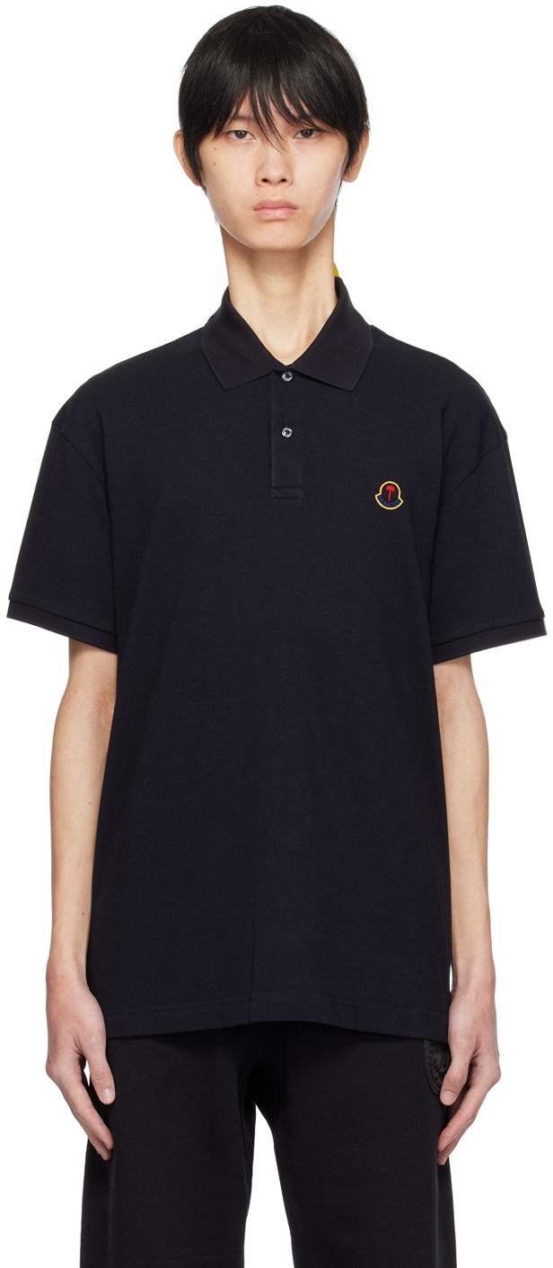 Polo tričko Moncler Genius x Palm Angels x Polo Tee Čierna | I209L8A00002M3588, 0