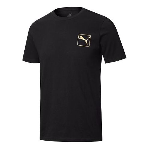 Tričko Puma Short Sleeve T-Shirt with Print Čierna | 587582-01
