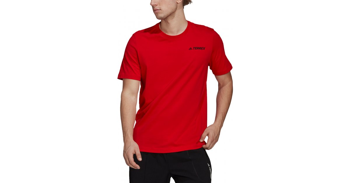 Tričko adidas Originals T-shirt Terrex Mountain Červená | he1766, 1