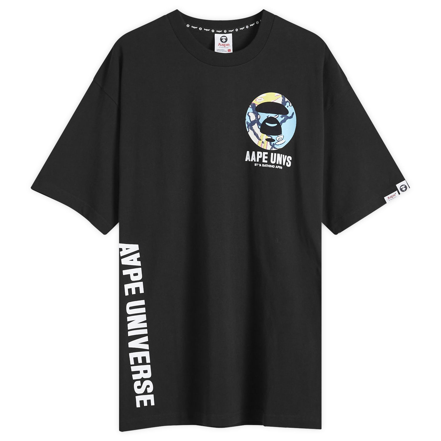 Tričko AAPE by A Bathing Ape AAPE Graffiti Back Stamp T-Shirt, Size Small Čierna | AAPTEM1455XXMBKX, 0