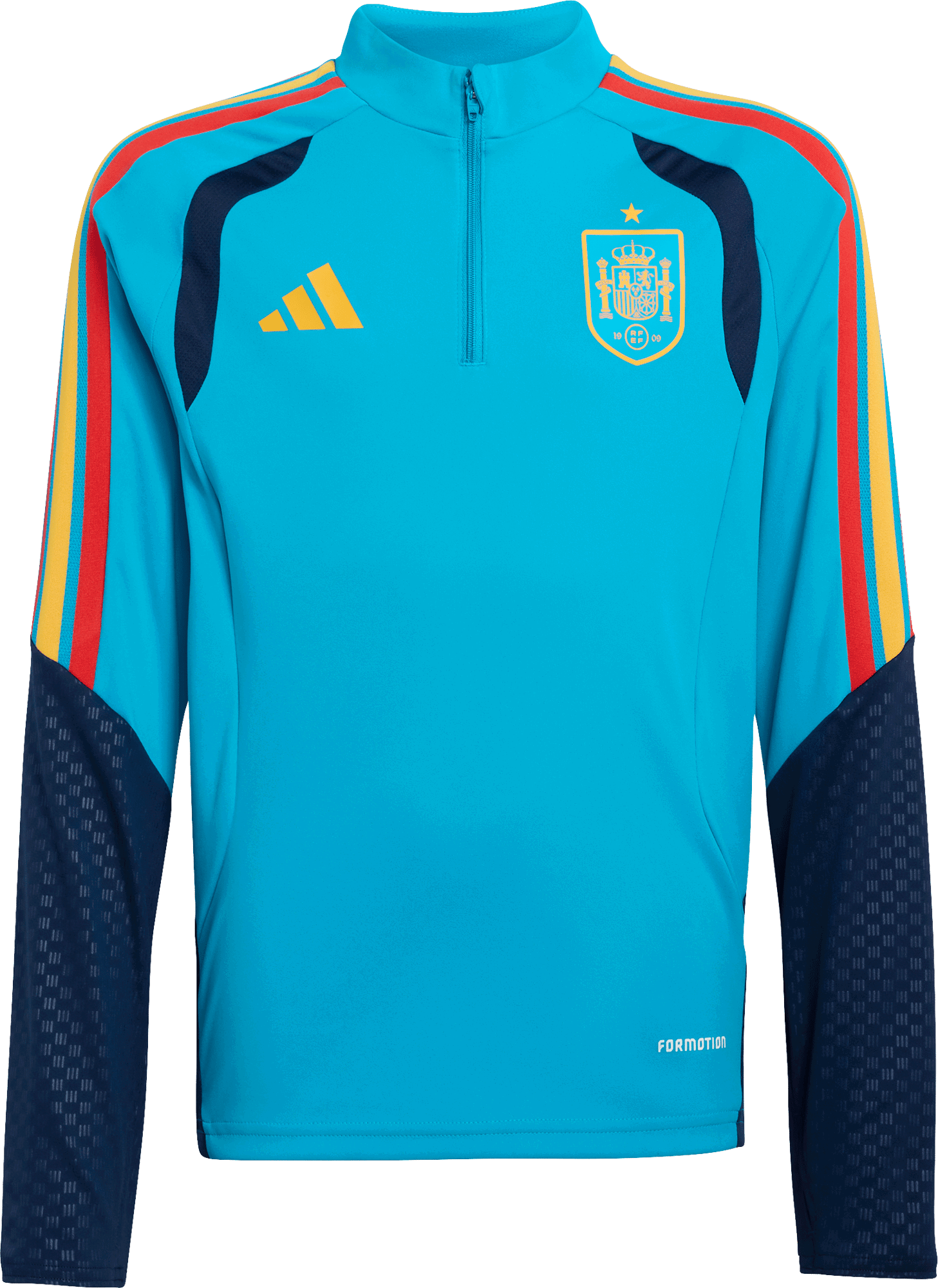 Mikina adidas Originals Spain Tiro 26 Training Quarter-Zip Long Sleeve Top Tyrkysová | kb0678, 0