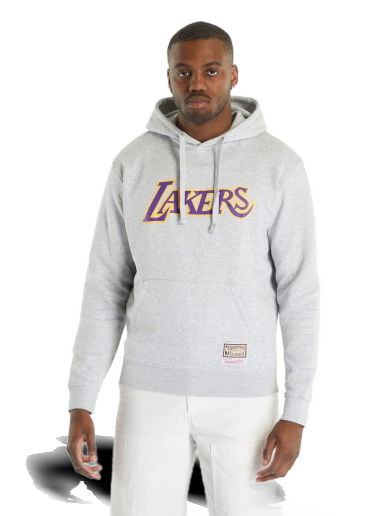 Mikina Mitchell & Ness NBA Team Logo Lakers Hoody Šedá | HDSSINTL1050-LALGYMR