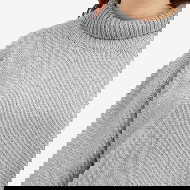 Sveter PANGAIA Recycled Cashmere Chunky Turtleneck Sweater X-Large Šedá | 100006729268, 5
