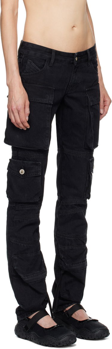 Cargo nohavice The Attico Attico Essie Cargo Pants Čierna | 241WCP113 D066, 1