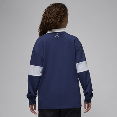 Polo tričko Jordan Long Sleeve Top Modrá | FV7182-410, 2