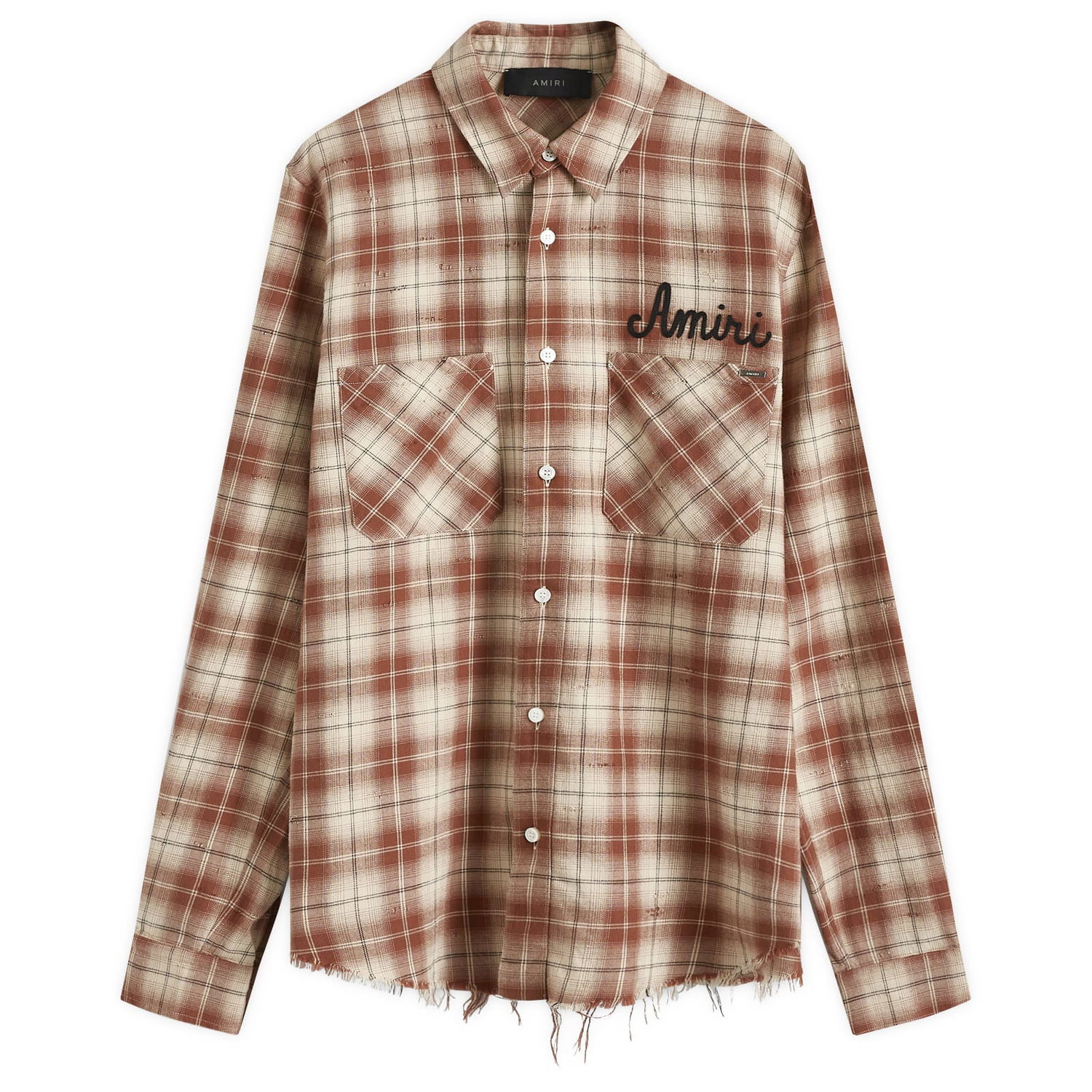 Košeľa AMIRI Amiri Shotgun Flannel Shirt, Size Large Hnedá | AMSTFL1009-234, 1