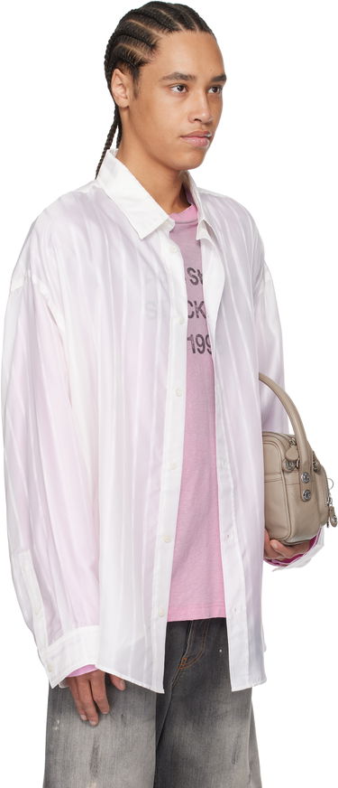 Košeľa Acne Studios Acne Studios Striped Button-Up Shirt Biela | BB0622-, 1