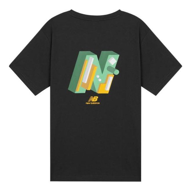 Tričko New Balance Graphic Print Tee Čierna | AMT12366-BK