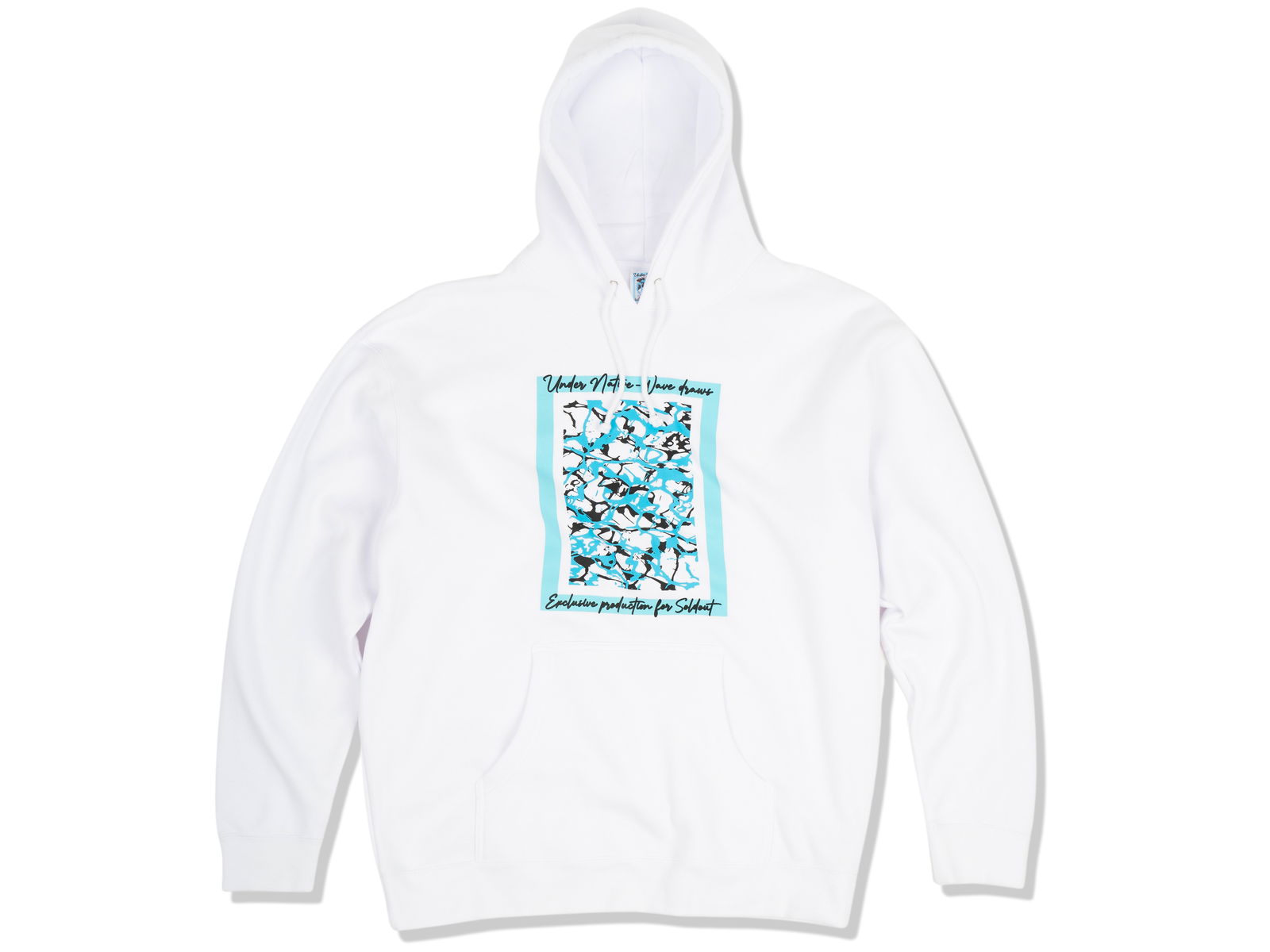 Wave Draws Hoodie White