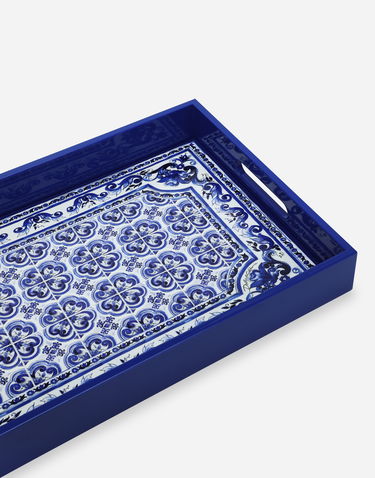 Doplnky Dolce & Gabbana Dolce & Gabbana Plexiglass Rectangular Tray Modrá | TC0107TCALRUB009, 3