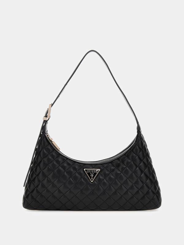 Kabelka GUESS Quilted Shoulder Bag Čierna | HWEQG954117, 0
