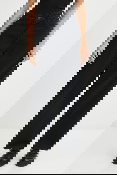 Džínsy Carhartt WIP Brandon Pant High Waist Wide Leg Čierna | I035892.01LF, 0