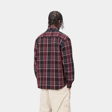 Košeľa Carhartt WIP Long Sleeve Plaid Shirt Červená | I033820_9, 1
