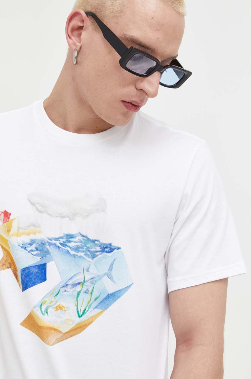 Tričko Converse Star Chevron Ocean Tee Biela | 10024746.A02, 0
