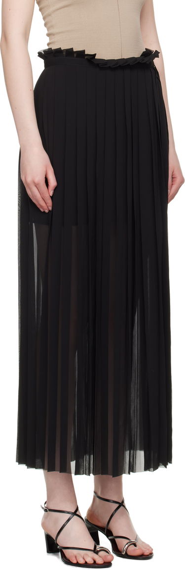 Sukňa AMI AMI Paris Pleated Midi Skirt Čierna | FSK353.PL0027, 1