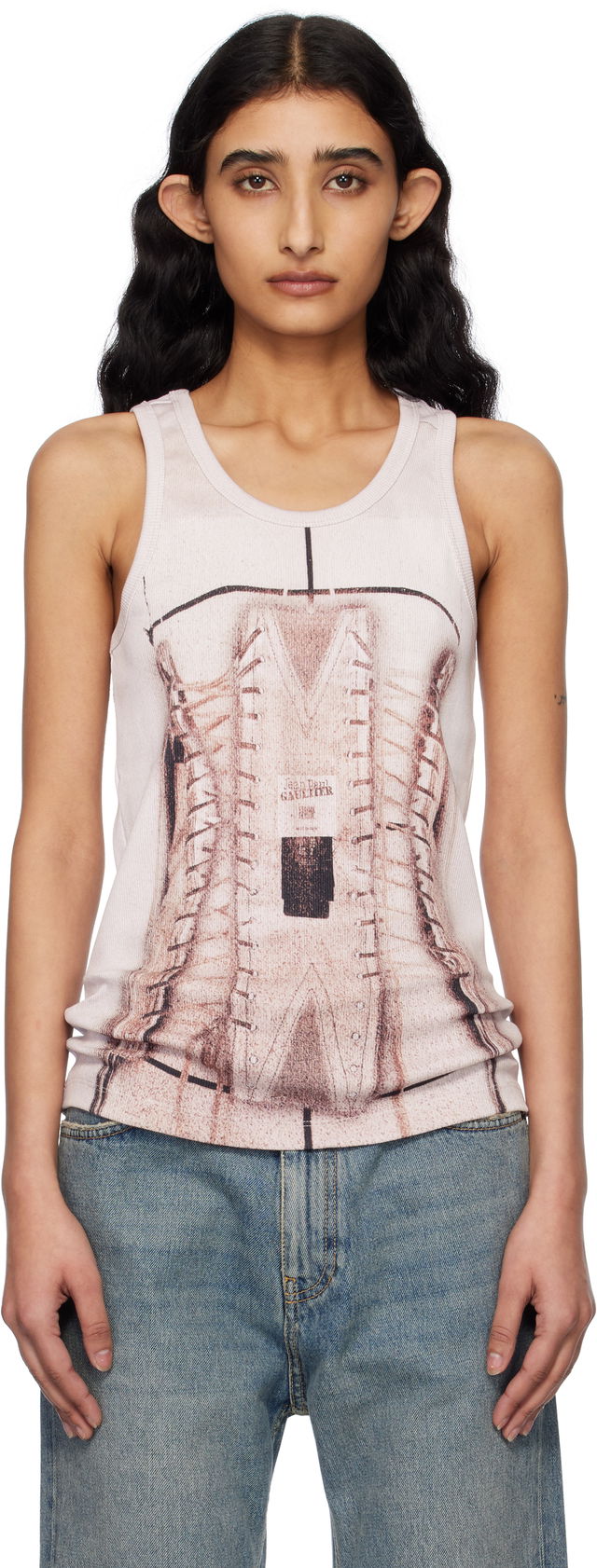 Jean Paul Gaultier Corset Trompe-L’oeil Tank Top