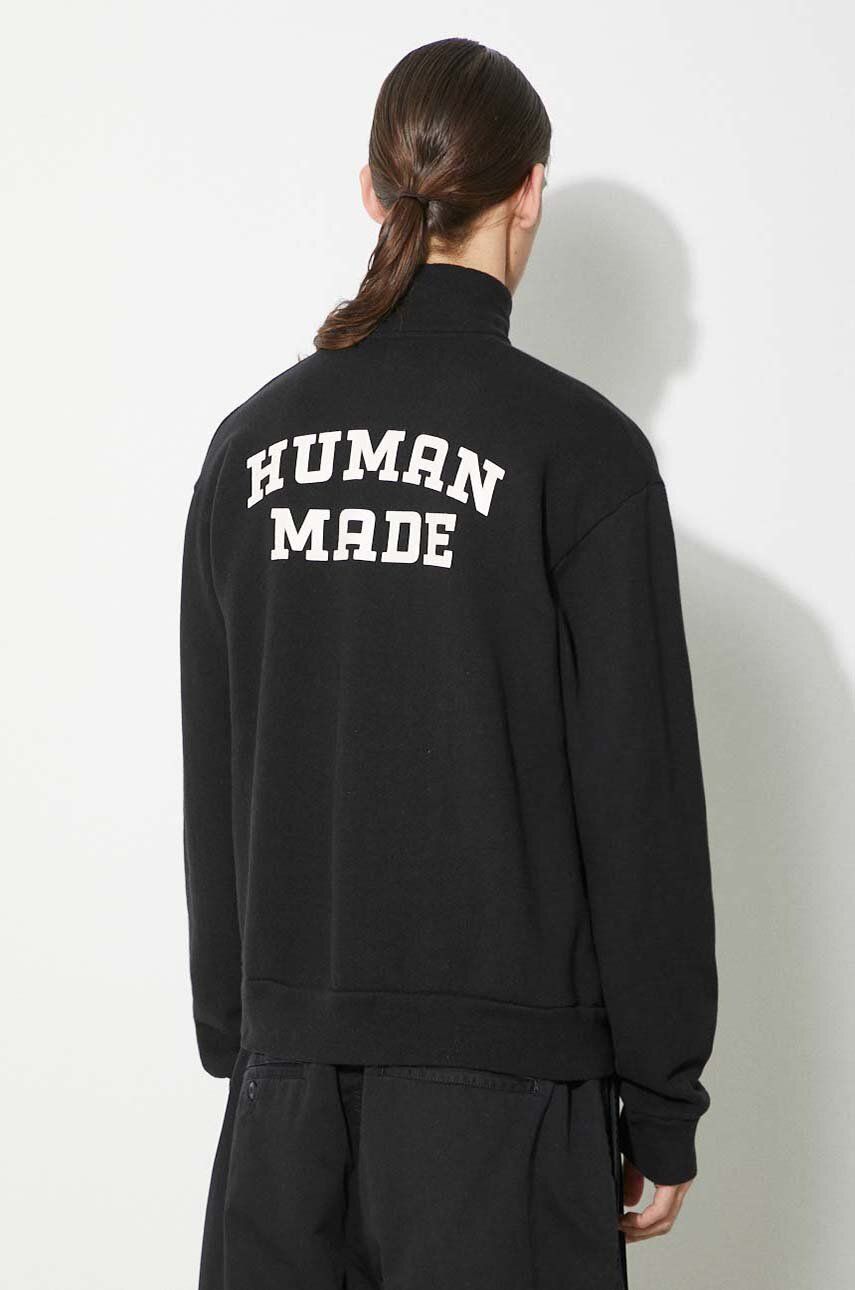 Mikina Human Made Military Half-Zip Printed Sweatshirt Čierna | HM27CS021, 1