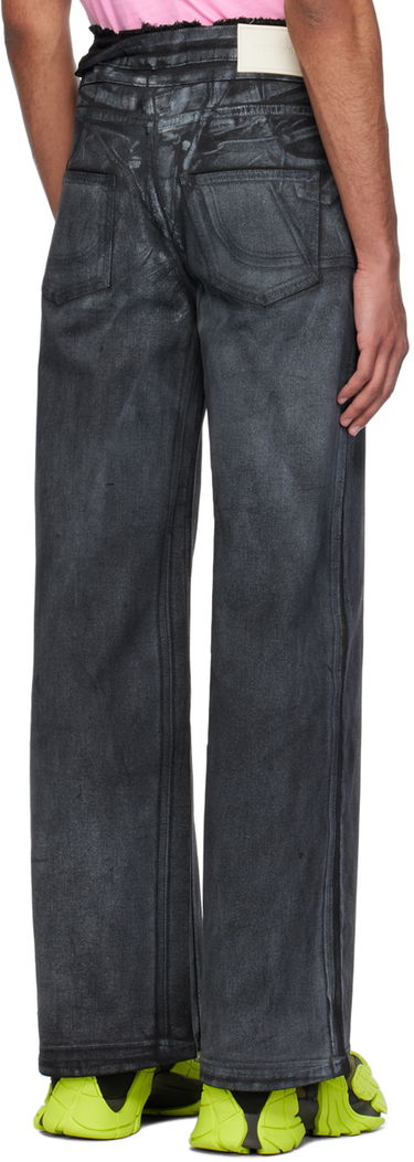 Džínsy Ottolinger Ottolinger Double Fold Jeans Čierna | 1702812, 2