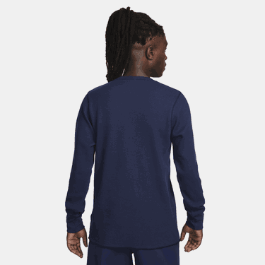 Mikina Nike Long-sleeve Heavyweight Waffle Top Navy | DX0894-451, 4