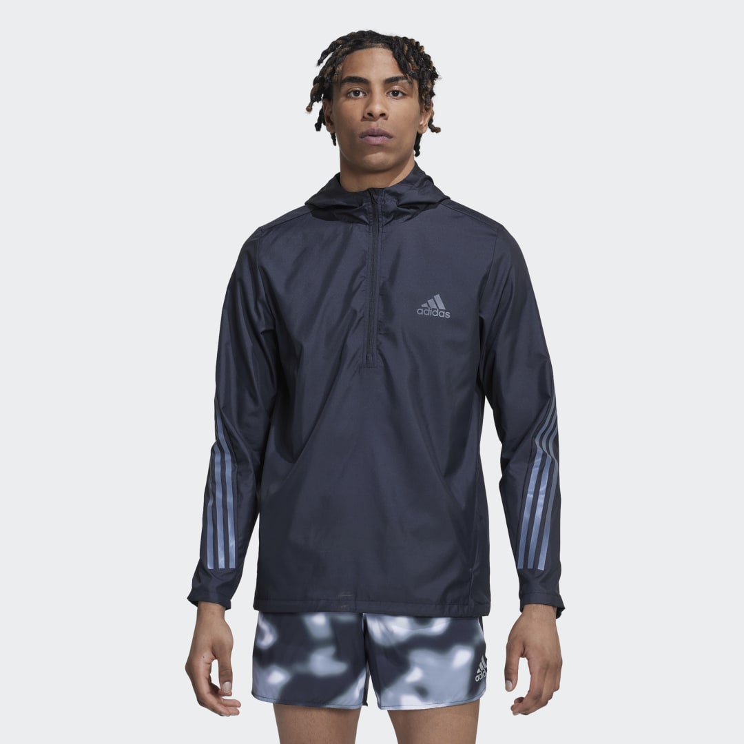 Bunda adidas Originals Run Icons 3-Stripes Jacket Navy | HN2878, 0