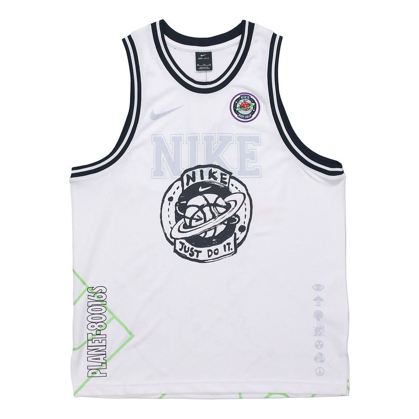 Tielko Nike DNA Summer Hoops Top Biela | CW4814-100