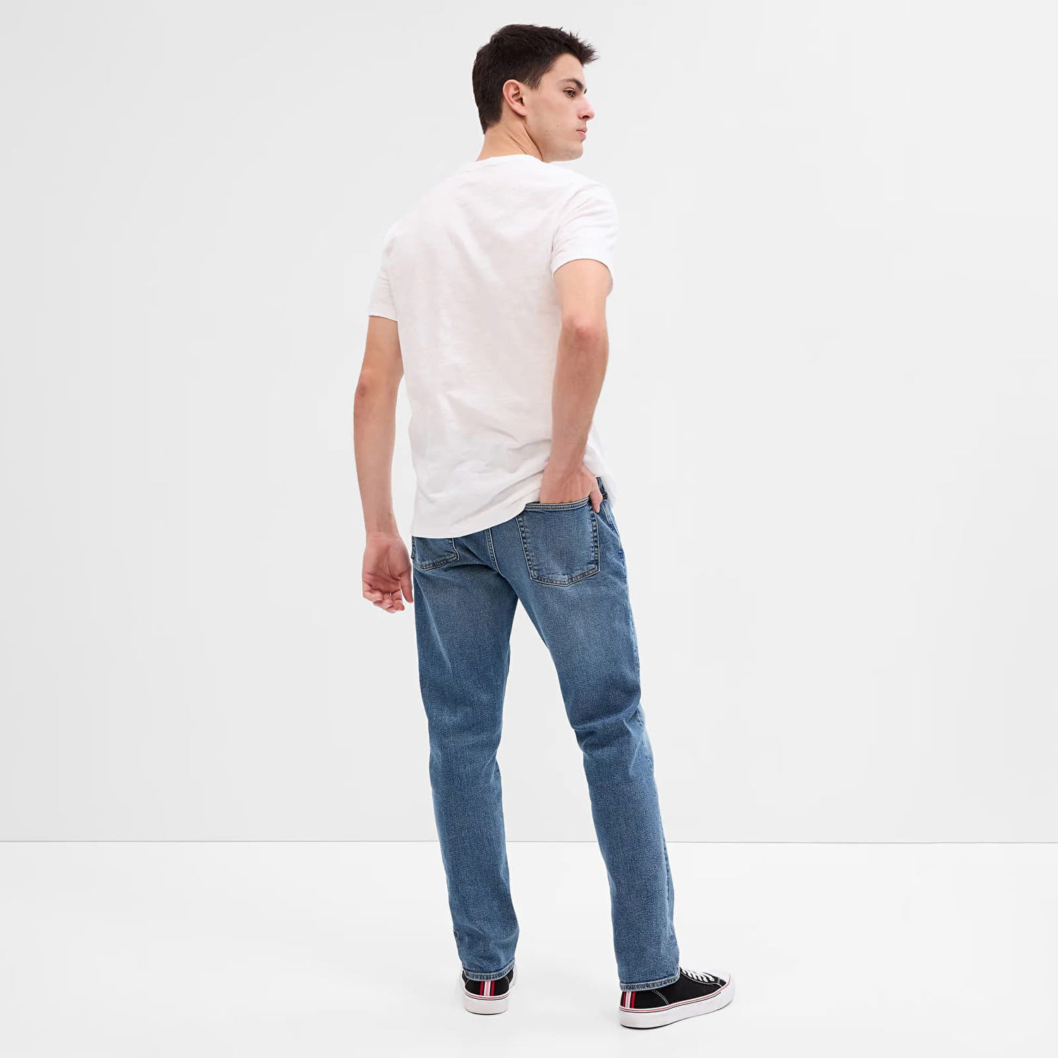 Džínsy GAP Denim Pants Straight Medium Wash Modrá | 737654-00, 1