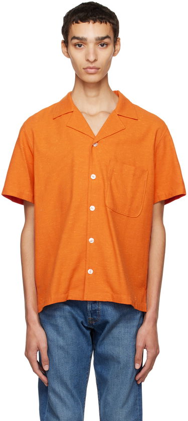 Košeľa Stockholm (Surfboard) Club Stockholm Surfboard Club Stoffe Shirt Oranžová | STOFFE SHIRT, 0