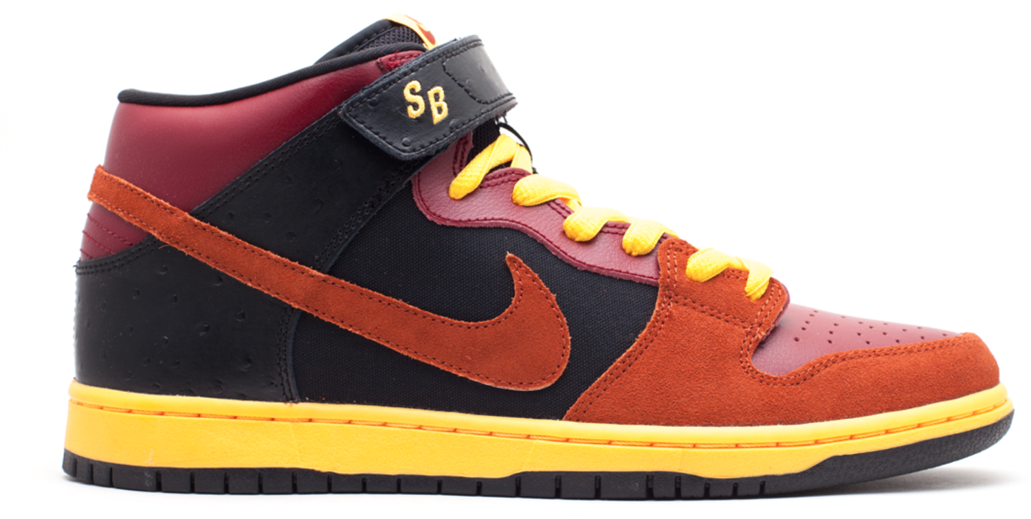 Tenisky a topánky Nike SB SB Dunk Mid Ostrich Team Red Červená | 314383-680, 0